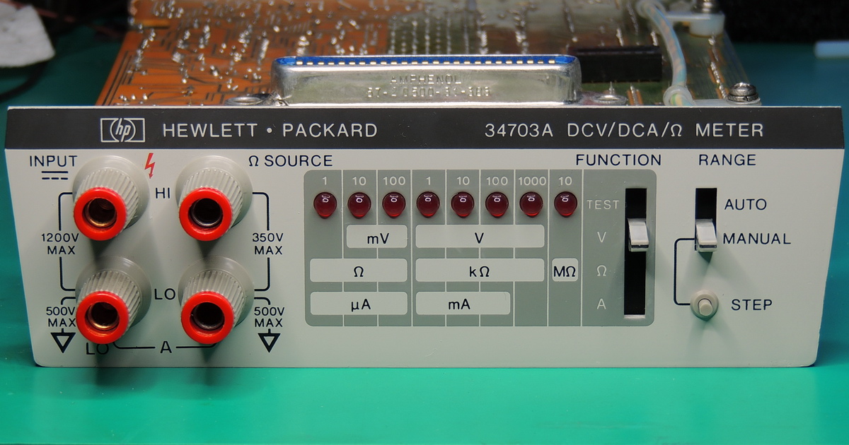 Hewlett Packard 34703A DCV/DCA/Ohm Meter - Barbouri's Electronics